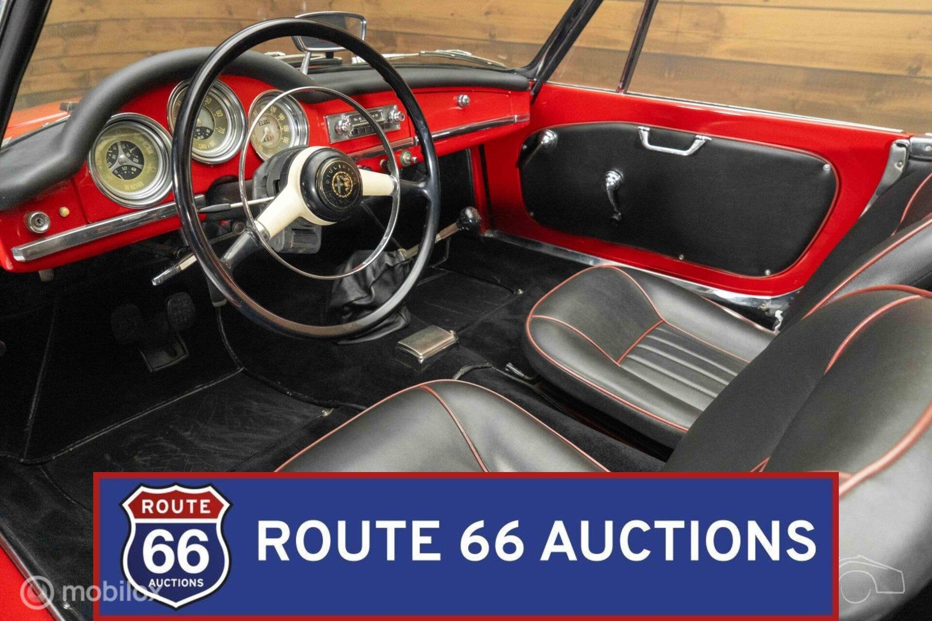 Alfa Romeo Giulietta Spider | 1961 | Route 66 Auctions, Achat, Entreprise, Boîte manuelle, Autre carrosserie