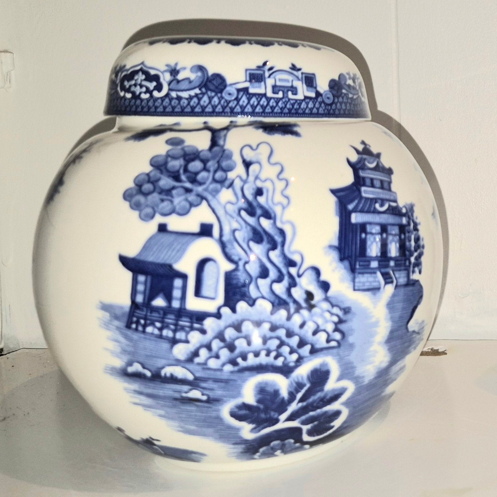 Gemberpot Burleigh Ironstone staffordshire, Antiek en Kunst, Ophalen of Verzenden