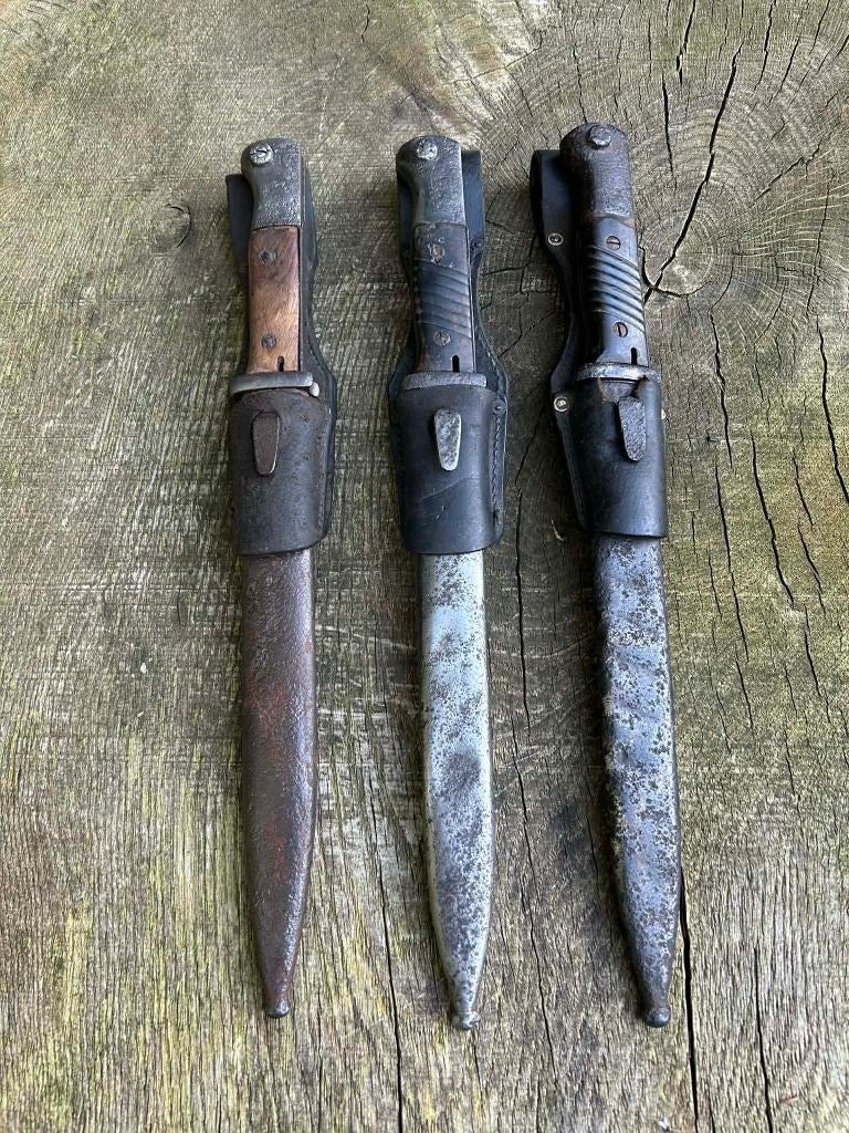 lot de baïonnette allemand ww2 k98, Collections, Objets militaires | Seconde Guerre mondiale, Enlèvement ou Envoi, Autres