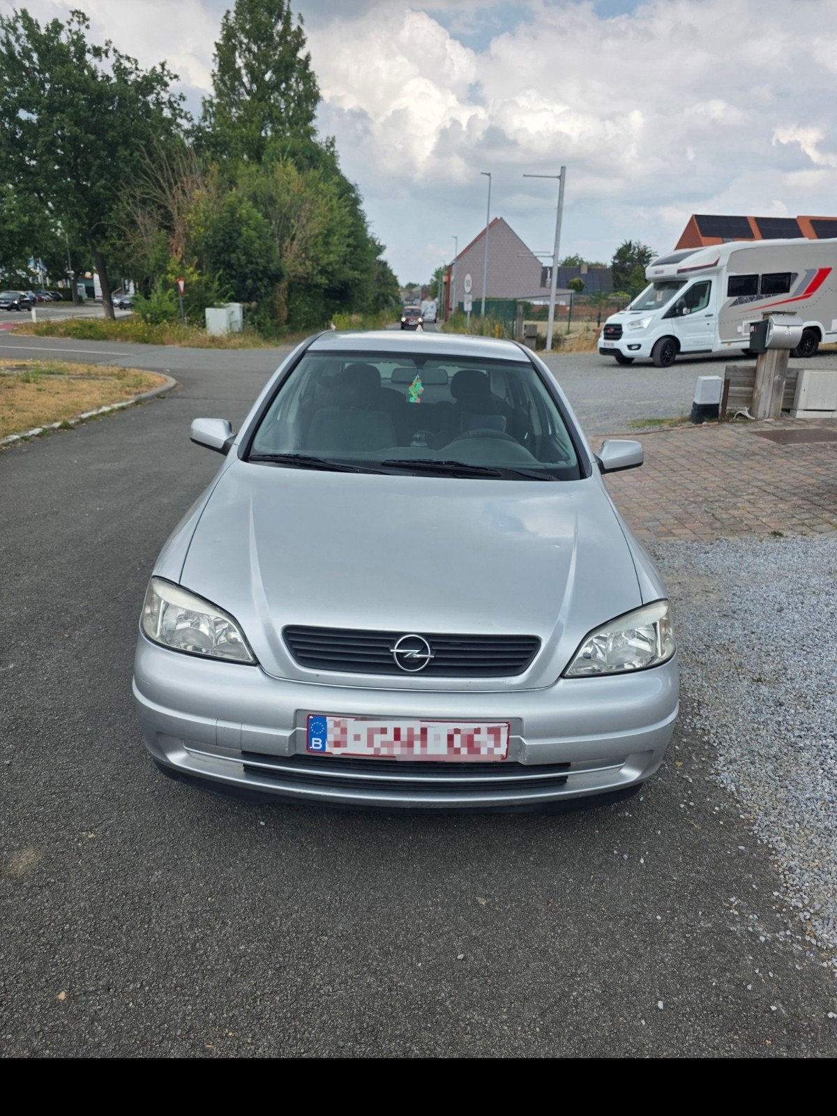OPEL ASTRA 2003 GRIJS 1.4 BENZINE, Auto's, Handgeschakeld, Bluetooth, 5 deurs, Grijs