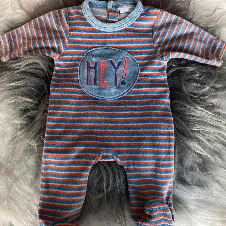 Pyjama « Wiplala » en velours pour bébé - taille 56, Enfants & Bébés, Garçon ou Fille, Enlèvement ou Envoi, Comme neuf, Vêtements de nuit ou Sous-vêtements