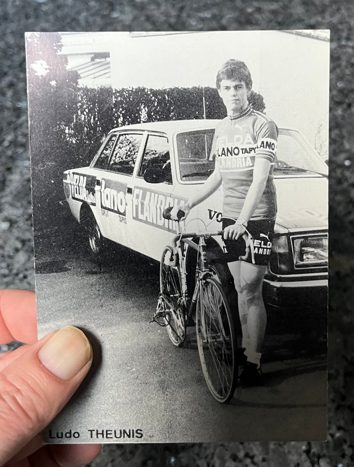 Le cycliste Ludo Theunis Flandria, Enlèvement, Comme neuf