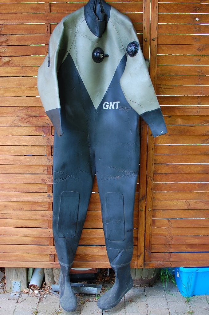 Combinaison étanche GNT + cagoule + gants, Watersport en Boten, Duiken, Gebruikt, Duikpak, Ophalen