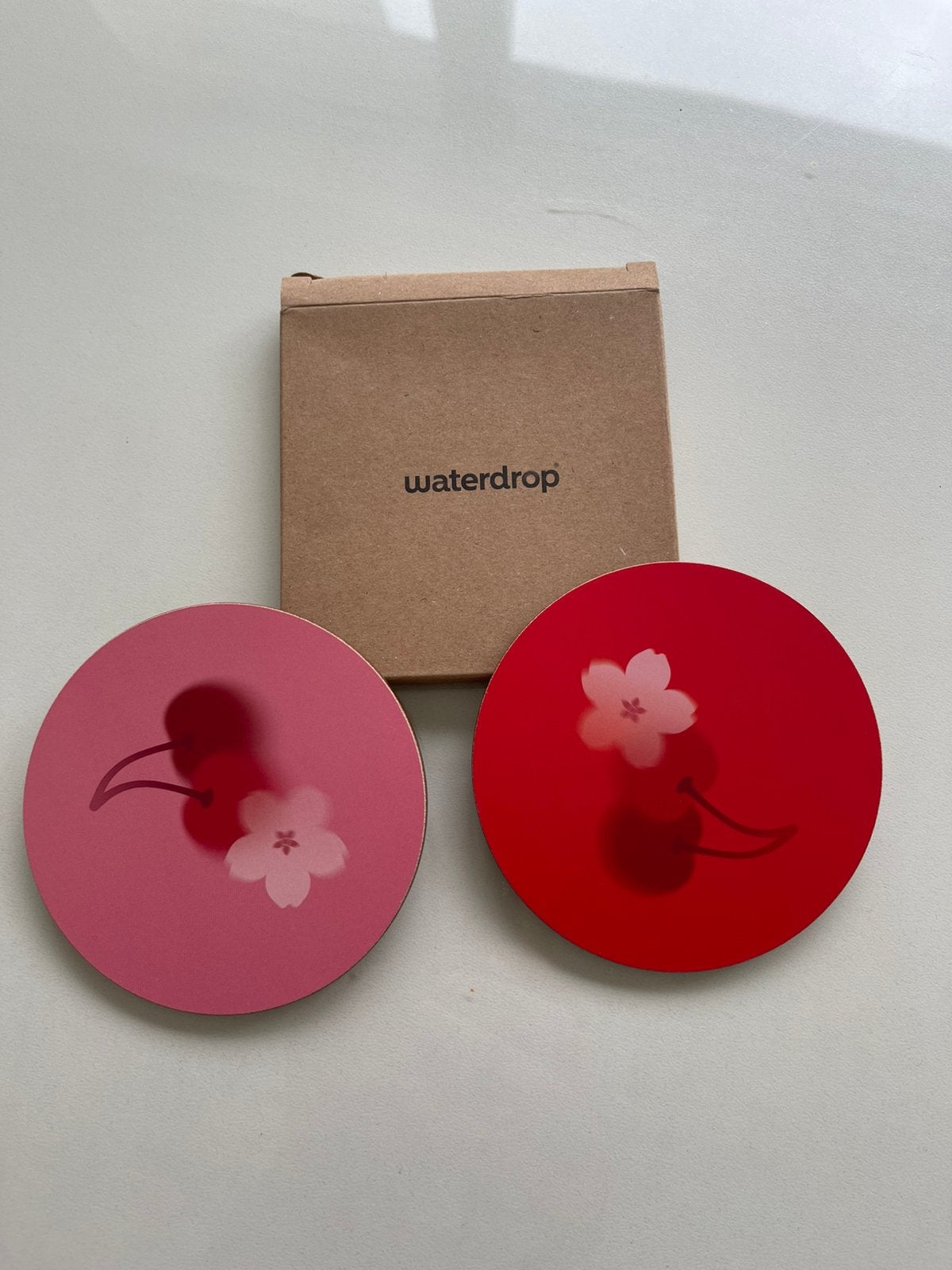 Originele Waterdrop Onderzetters Set (2 stuks), Ophalen of Verzenden, Zo goed als nieuw, Verpakking