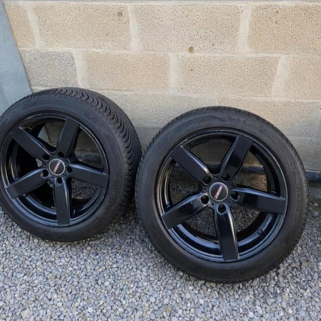 4 Jantes BMW 5x120  pour pneu en 225 r17, Overig, Overige, Winterbanden, Band(en)