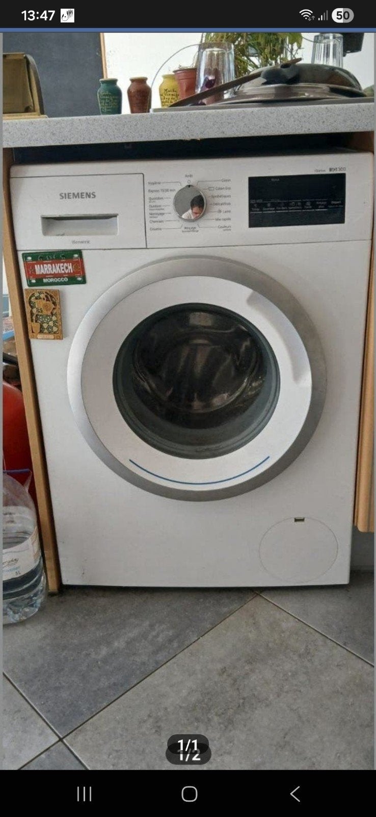 Lave linge, Enlèvement
