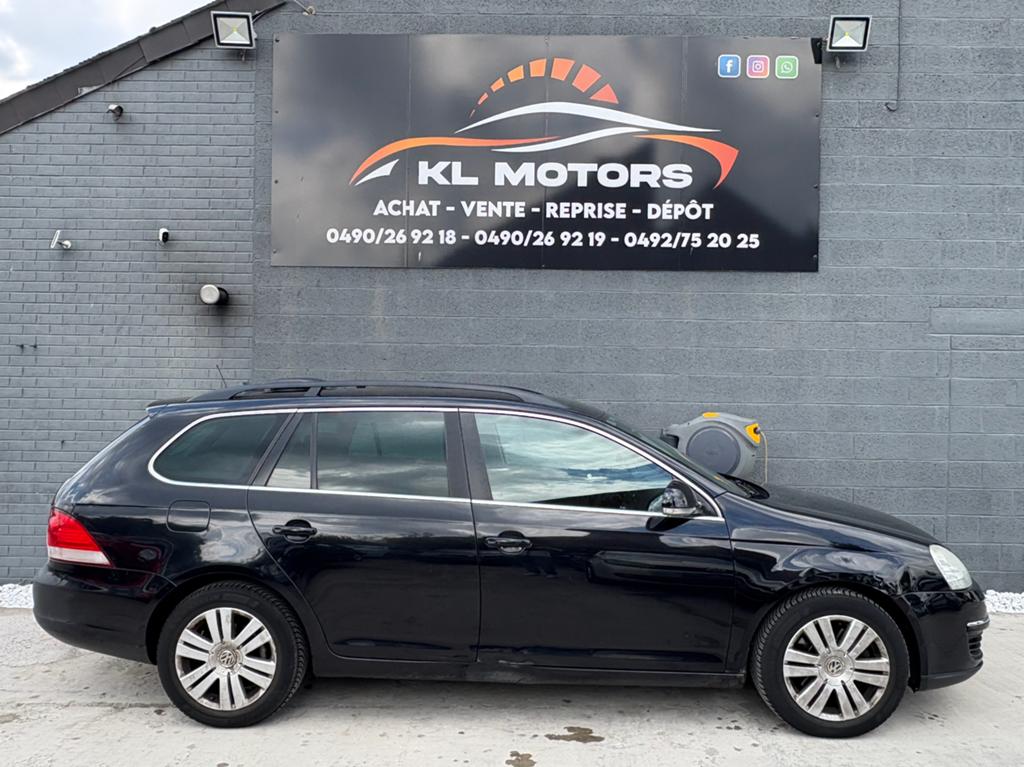 VW GOLF VARIANT 2.0CR TDI 136CV 2008 270 000KM CARPASS, Autos, Achat, Entreprise, Alcantara, Noir