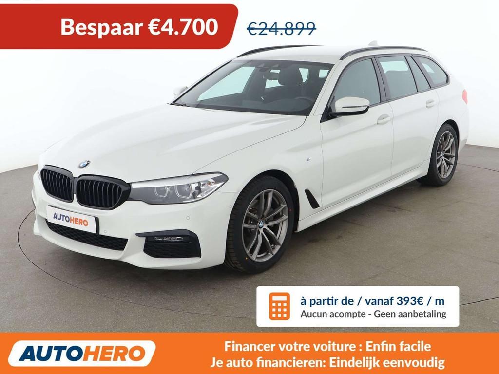 BMW 5 Serie 520 520d M Sport (bj 2018, automaat), Auto's, BMW, Automaat, Wit, 5 deurs, 190 pk