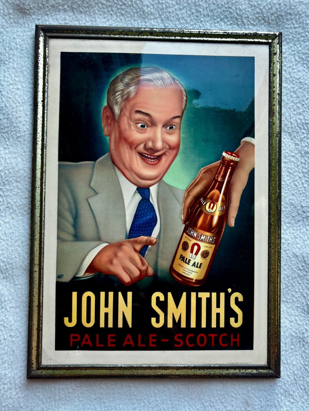 Plaque publicitaire John Smith’s (reclame bord), Enlèvement ou Envoi, Comme neuf