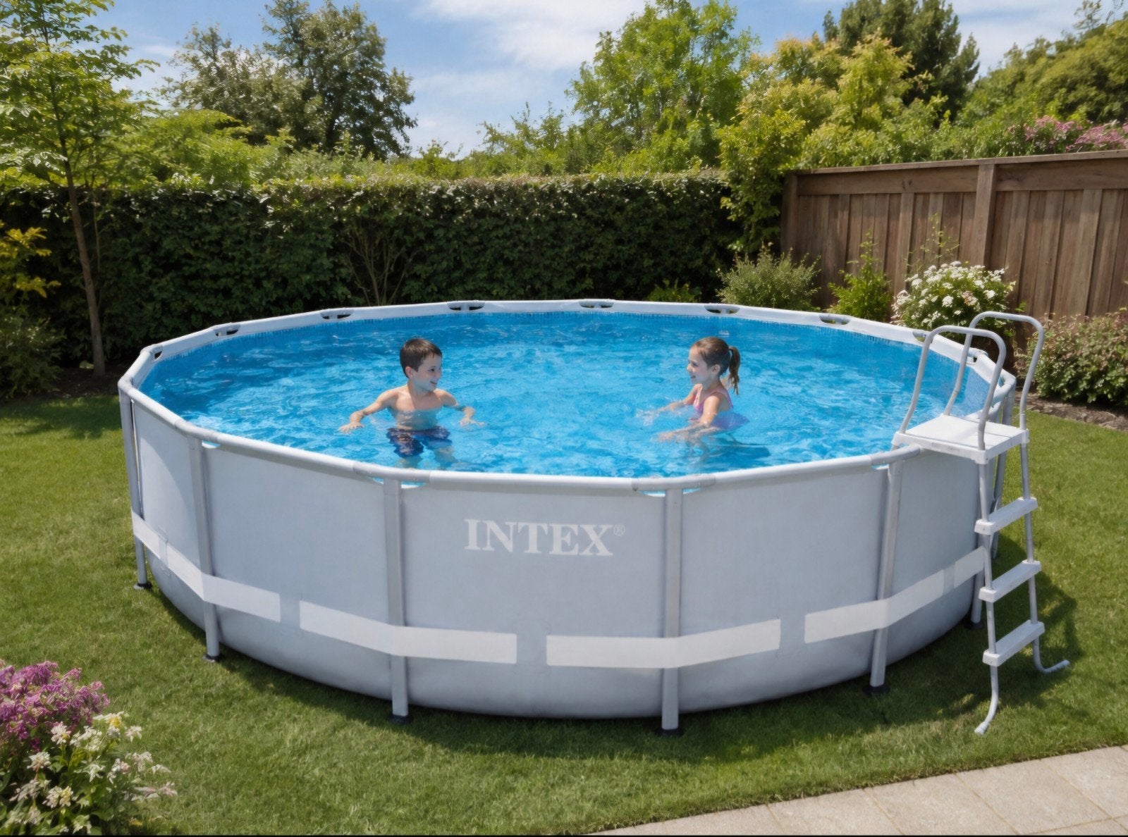 rond zwembad Intex 488cm x 122cm incl. vele toebehoren., Gebruikt, Rond, 300 cm of meer, Ophalen