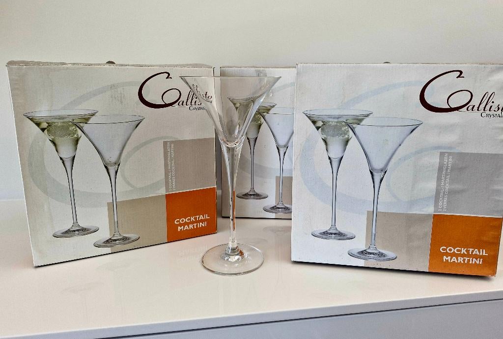 Coctail, aperitif of dessert glazen 25cm hoog, Ophalen
