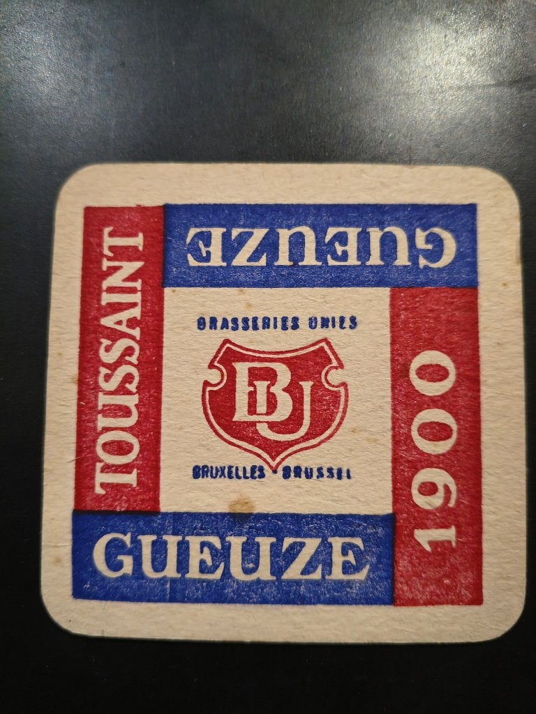 Bierviltje Gueuze 1900 Toussaint, Enlèvement, Utilisé, Sous-bock, Autres marques