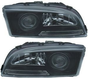 Volvo koplamp zwart styling Links en rechts set S70 V70  Vol, Ophalen of Verzenden, Nieuw, Volvo