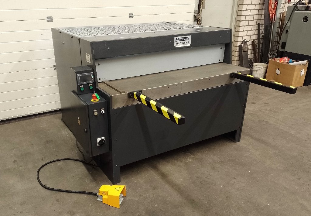 Huvema HU1300x4 Plaatschaar, Cisaille guillotine, schaar, Ophalen of Verzenden
