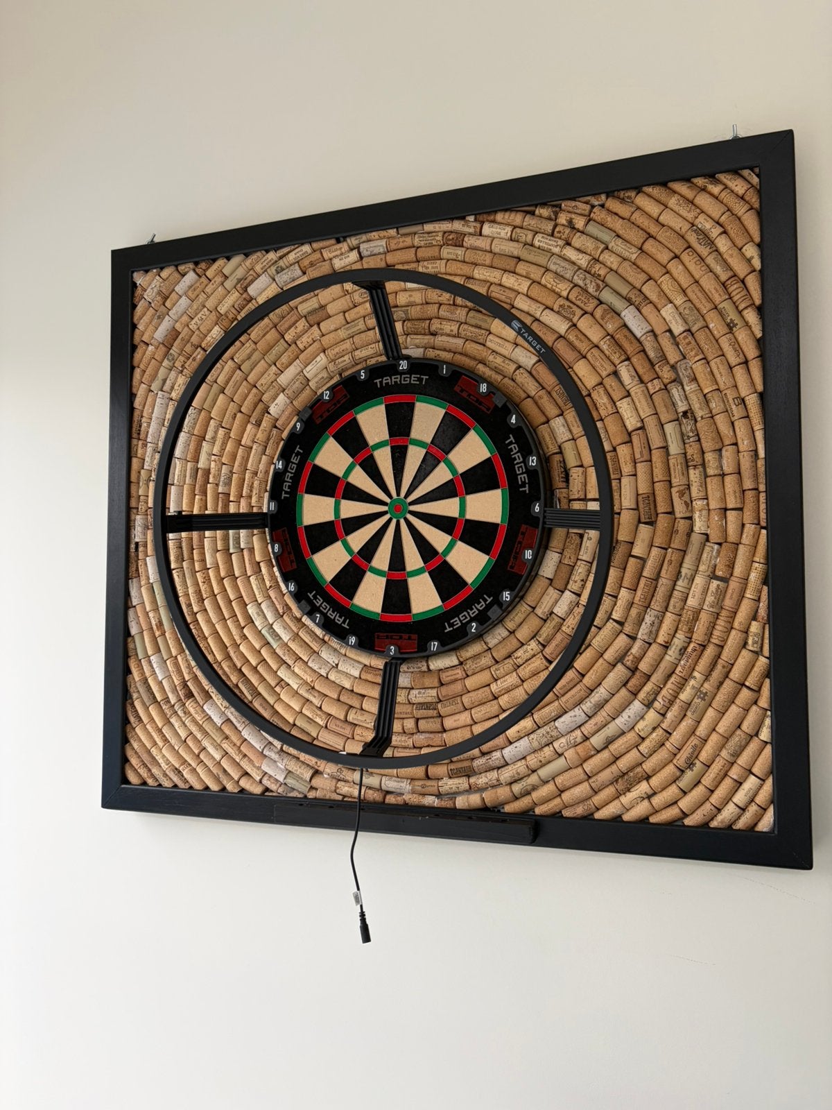 Dartswand kurken met dartsblok blade 6, Sport en Fitness, Darts, Ophalen, Gebruikt