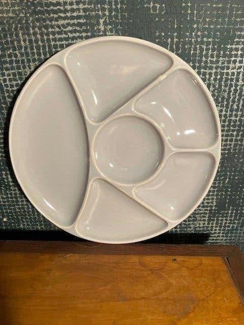 5  ASSIETTES À BBQ, ASSIETTES À TAPAS, GIEN, FRANCE, Enlèvement ou Envoi, Comme neuf, Poterie, Assiettes(s)