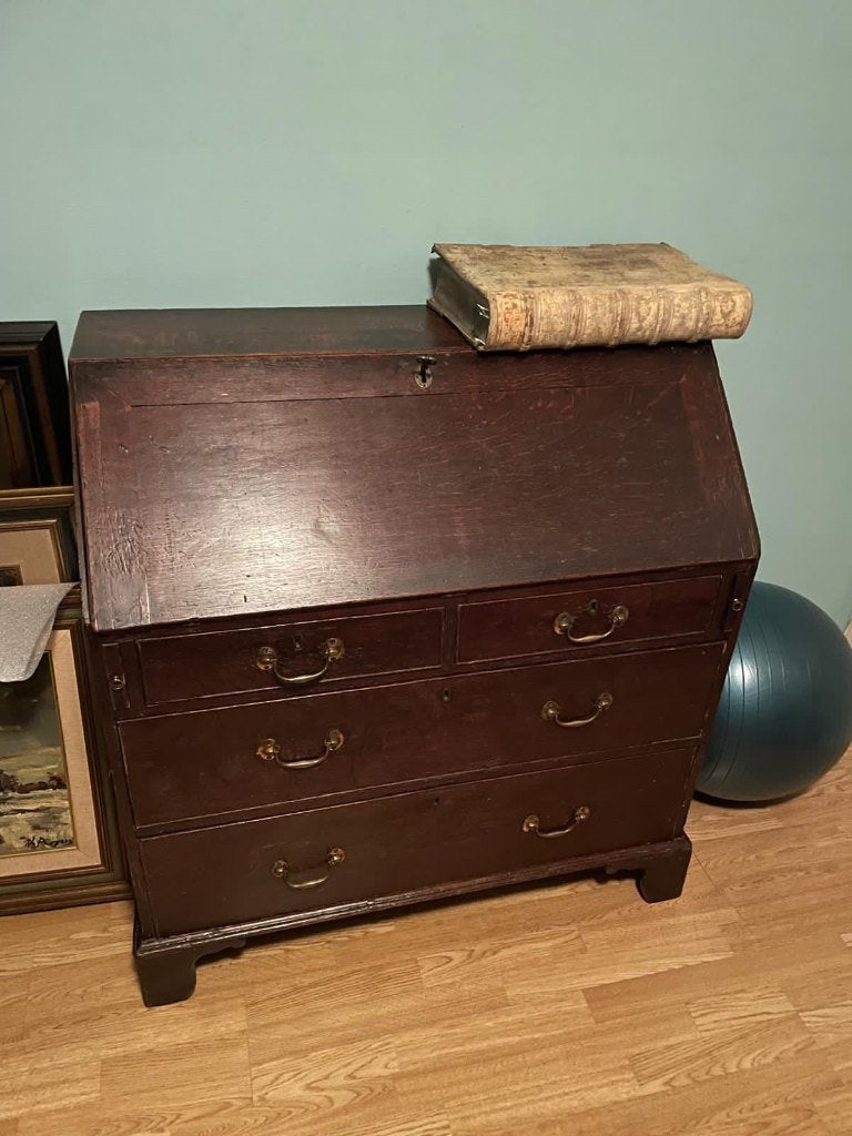 Antieke Houten Schrijfsecretaire, Ophalen
