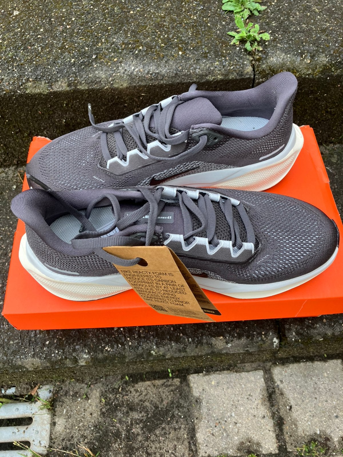 Nike Pegasus 41 Unisex sportschoenen grijs maat 39 nieuw