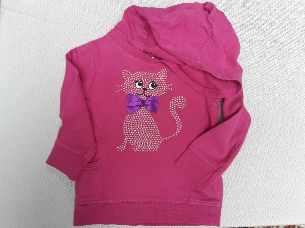 Mooie hoodie met poes, maat 98, als nieuw, C&A, Kinderen en Baby's, Kinderkleding | Maat 98, C&A, Meisje, Trui of Vest, Nieuw