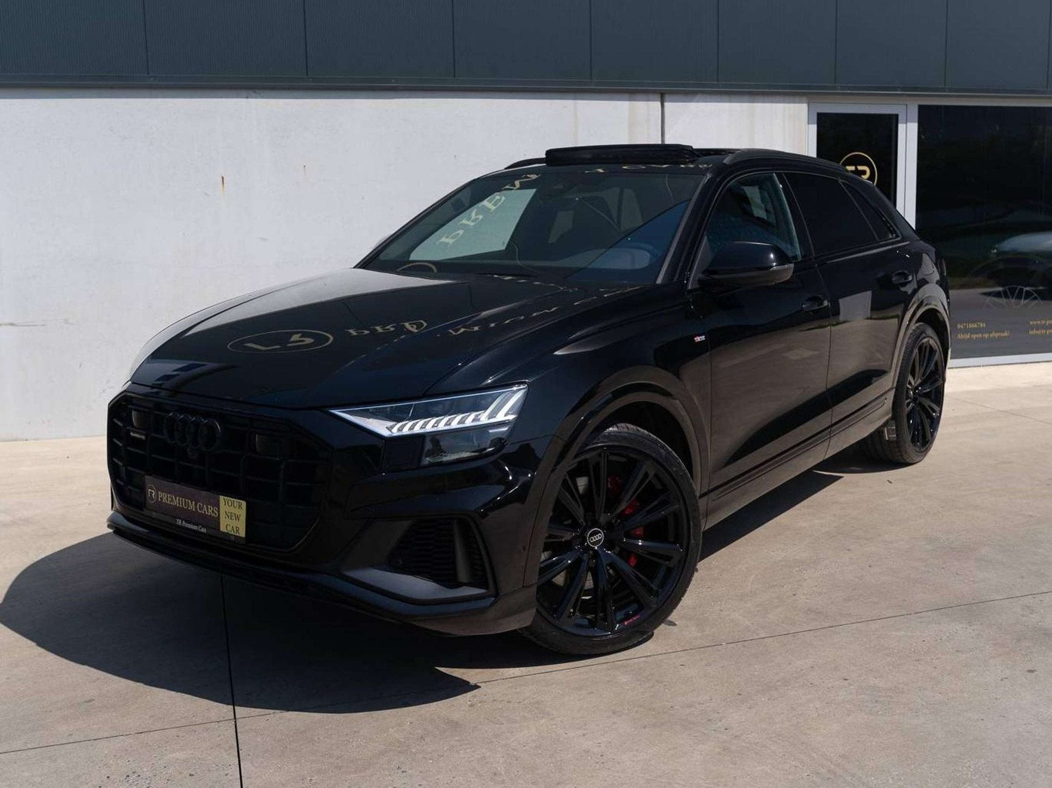 Audi Q8 60 TFSI e l Quattro l Full S-Line l Pano l Full Blac, Auto's, Audi, Automaat, Gebruikt, Zwart, 2995 cc