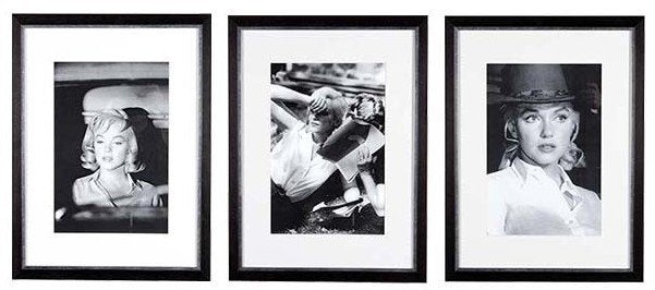 Marilyn Monroe prints SET van 3 van het luxe merk Eichholtz, 50 – 75, Minder dan 50 cm, Ophalen of Verzenden, Print