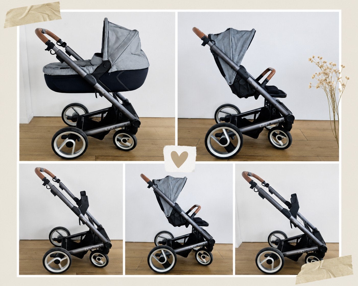 Mutsy Igo met draagmand maxi cosi adapters en accessoires, Enfants & Bébés, Poussettes & Combinaisons, Utilisé, Poussette, Mutsy