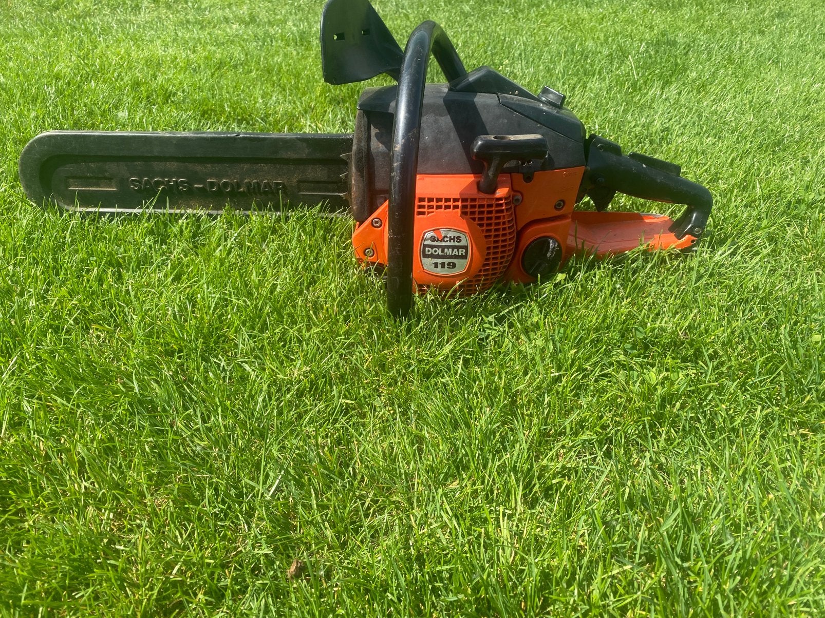 Sachs Dolmar 119 - vintage kettingzaag - stihl - makita, Ophalen, Zo goed als nieuw, Kettingzaag