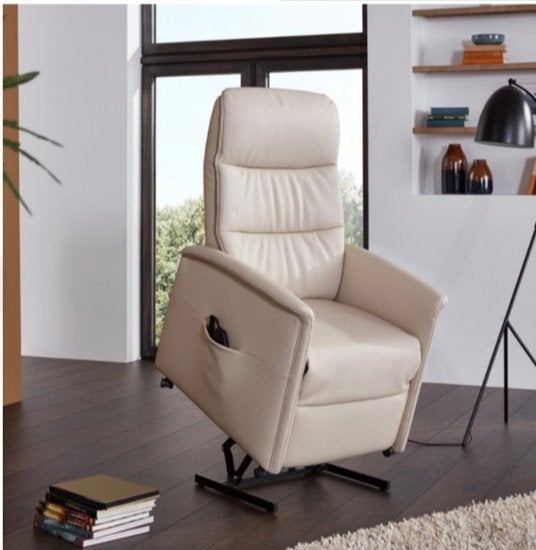 Relaxzetel Himolla Quartett leder ecru, Enlèvement, Neuf, Modern