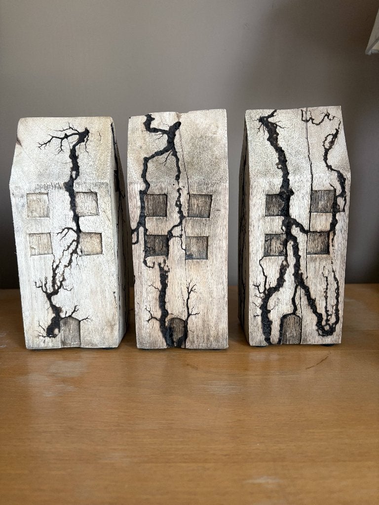 Maisons décoratives, Enlèvement, Neuf, Beige, Bois