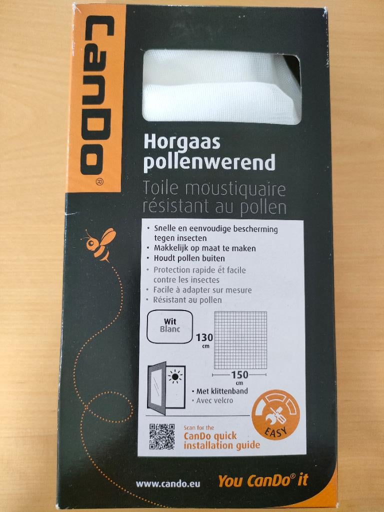 Horgaas Pollenwerend Cando Nieuw, Doe-het-zelf en Bouw, Deuren en Vliegenramen, Ophalen, Nieuw