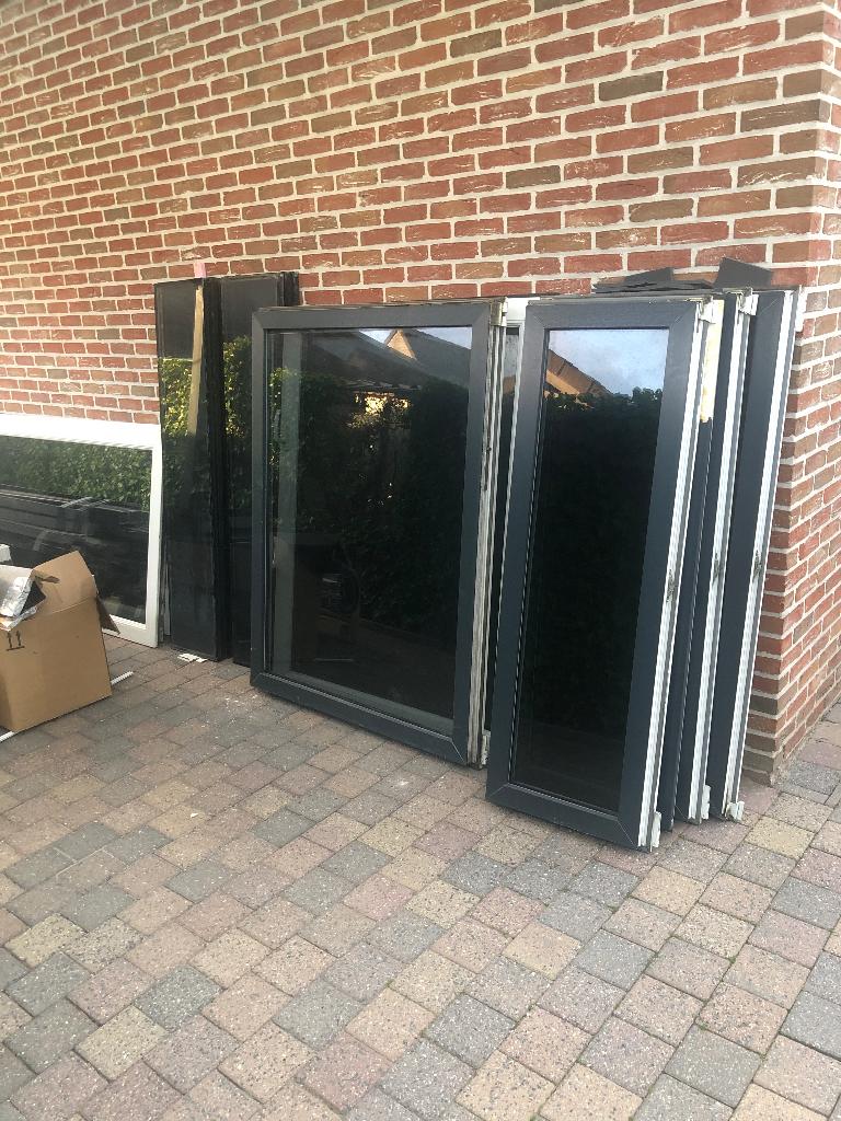 Gratis glas thermopan , mooi getint, Ophalen, Gebruikt, Dubbelglas