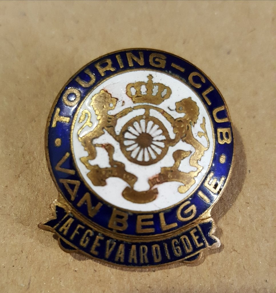 Insigne Touring Club Belgique années 20 - "Afgevaardigde", Collections, Enlèvement ou Envoi, Autres, Emblème ou Badge