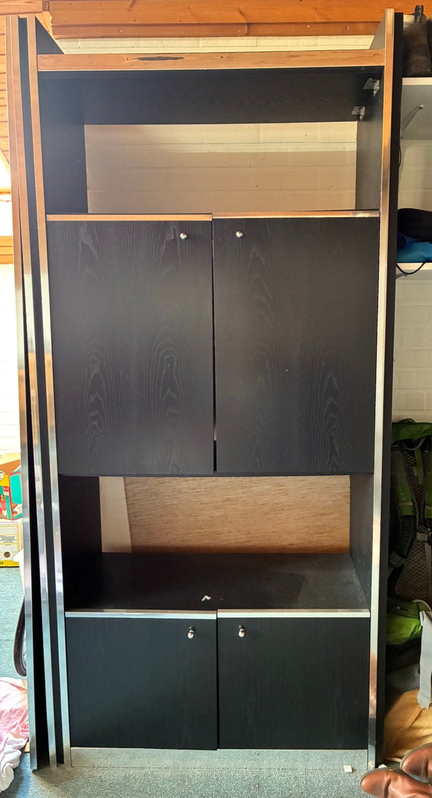 Vintage kast stijl USM Haller, Ophalen, 100 tot 150 cm, 200 cm of meer, Vintage  USM Haller