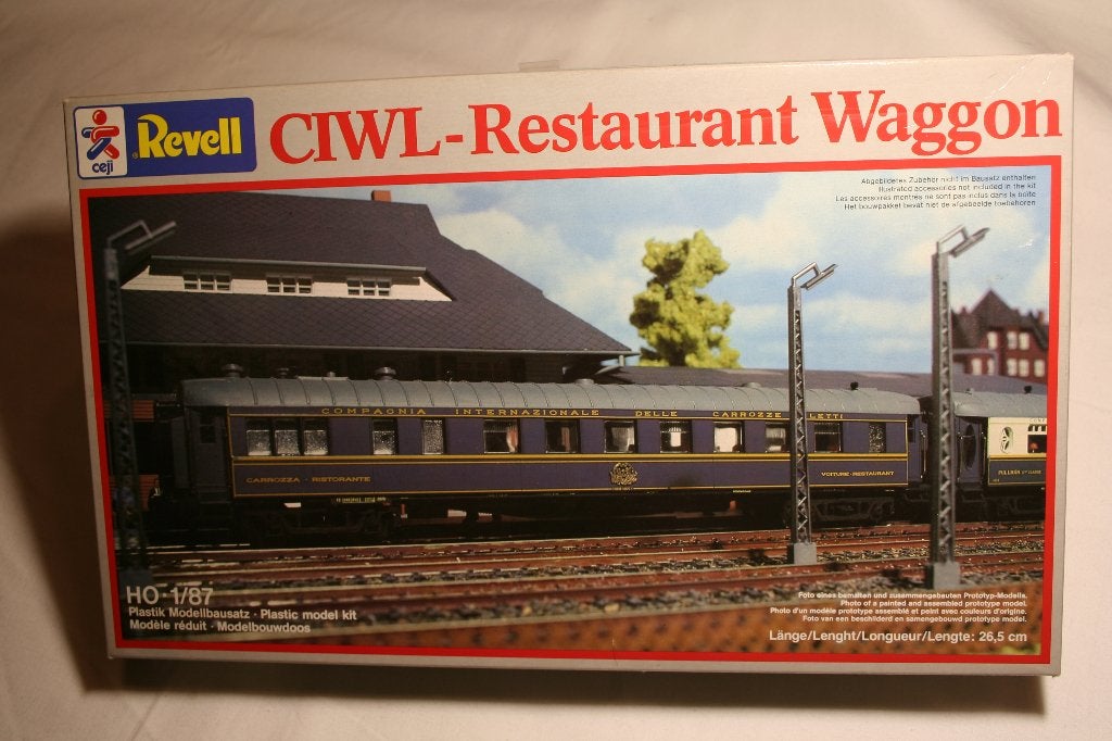 Revell 2181 1/87 bouwdoos CIWL restaurant wagon, Ophalen of Verzenden, Zo goed als nieuw, Wagon