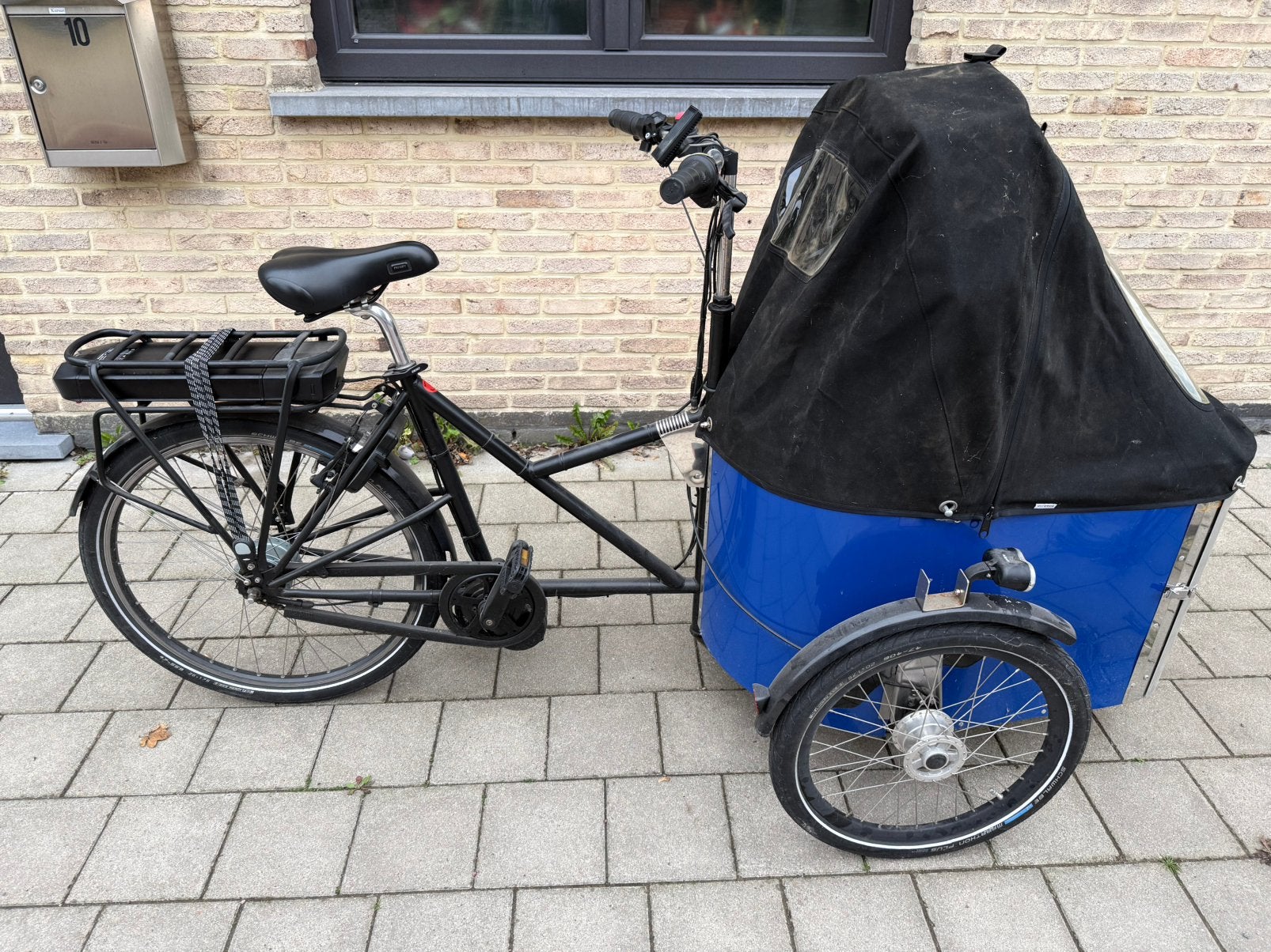Nihola elektrische bakfiets 1350km, Fietsen en Brommers, Ophalen, Zo goed als nieuw, Elektrisch