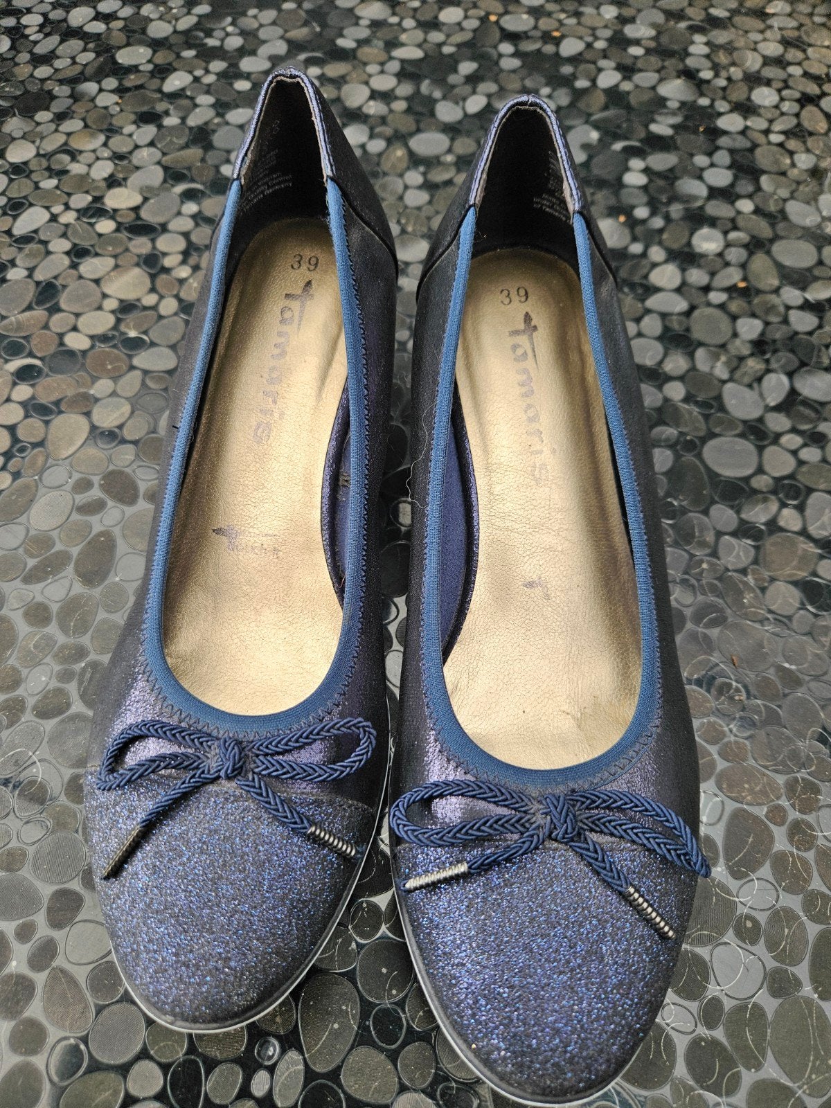 nieuw, Tamaris comfortabele pumps/ballerina's mt 39, Vêtements | Femmes, Enlèvement, Bleu, Ballerines, Neuf