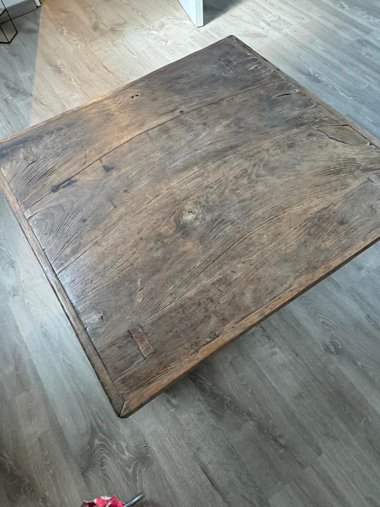 Rustieke houten salontafel, Huis en Inrichting, Ophalen, Gebruikt