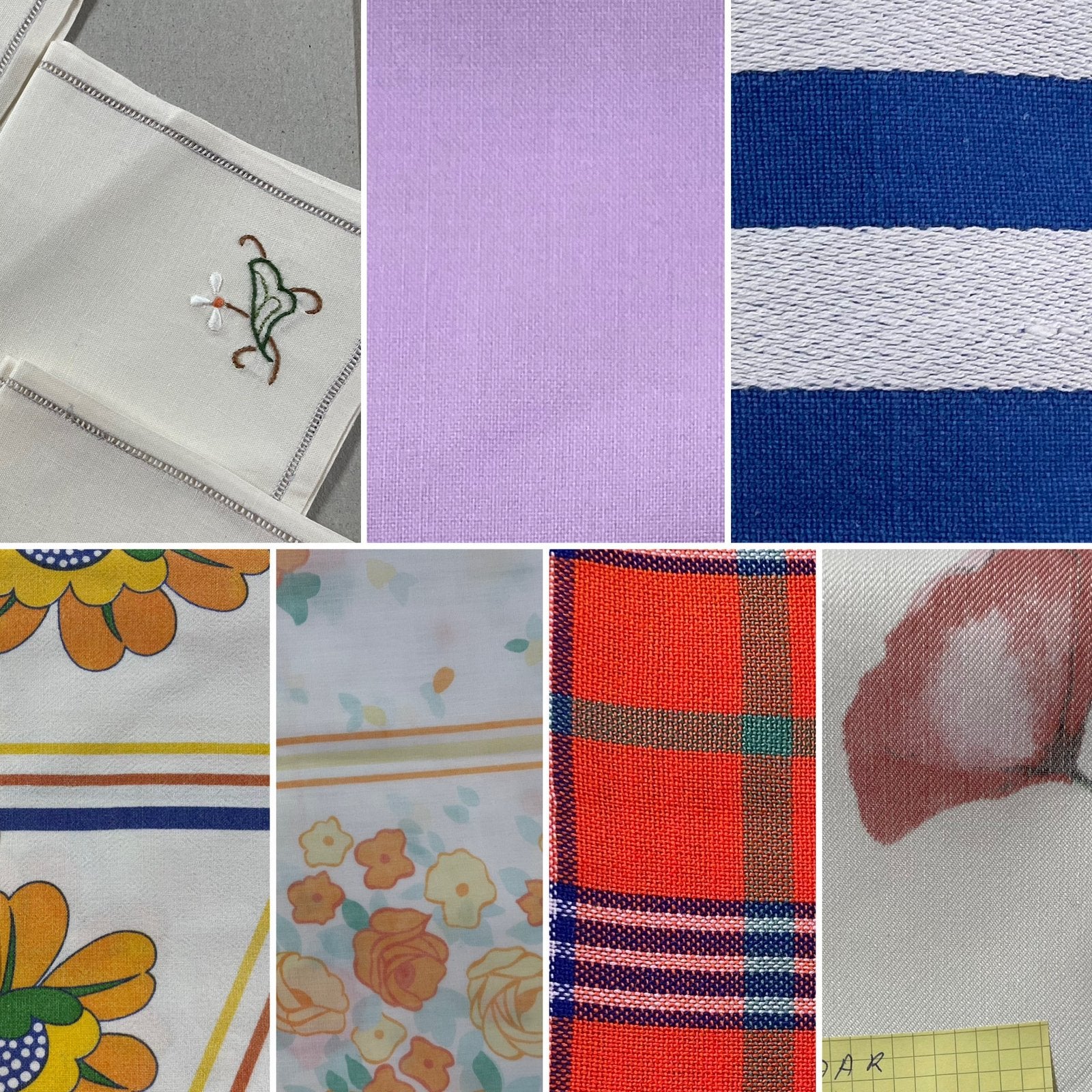 Set van 6 tafelkleden & 4 servetten, Ophalen, Gebruikt, Meerkleurig
