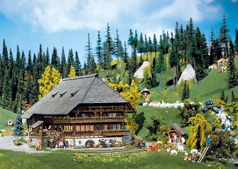 Faller: Schwarzwald-boerderij NIEUW, Overige merken, Gelijkstroom of Wisselstroom, Brug, Tunnel of Gebouw, Nieuw