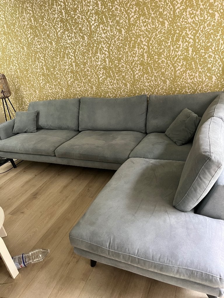Hoeksalon modern, Maison & Meubles, Canapés | Coins salons complets, Enlèvement, Comme neuf, Tissus, Modern