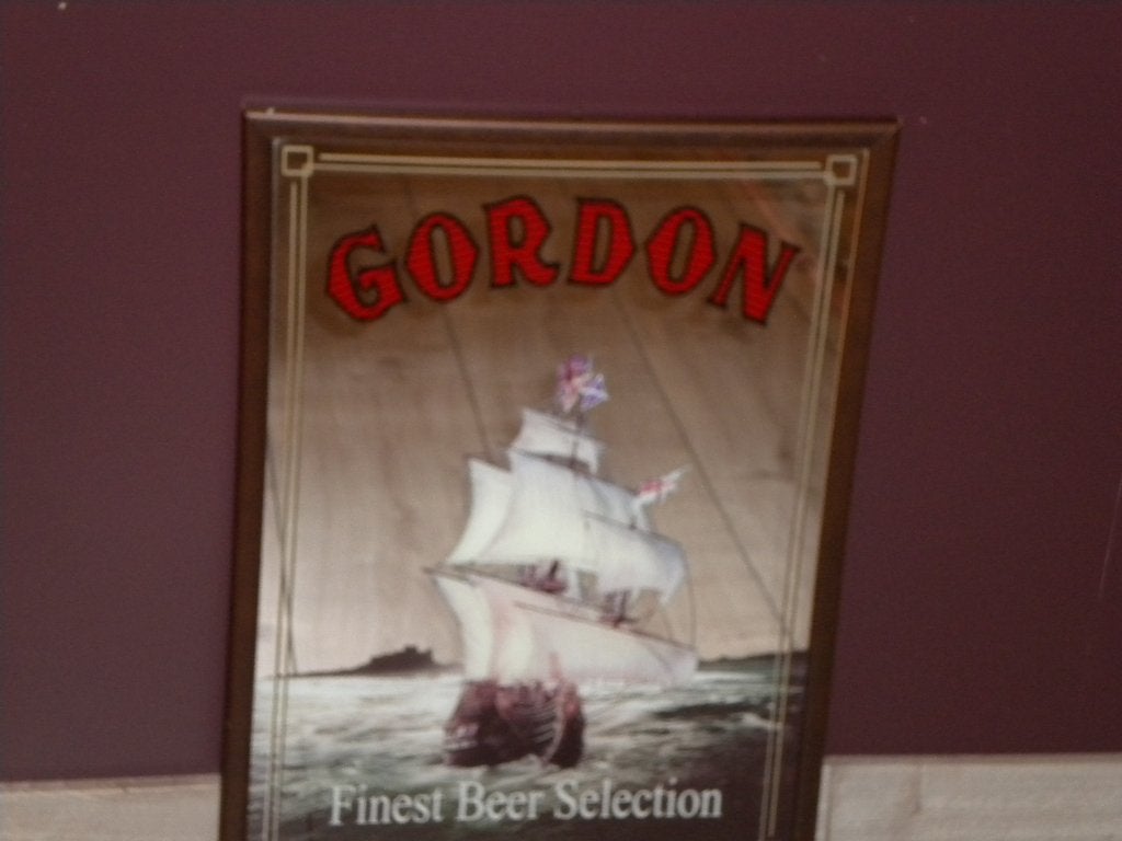 Spiegel GORDON, Collections, Marques & Objets publicitaires, Enlèvement, Comme neuf, Panneau publicitaire