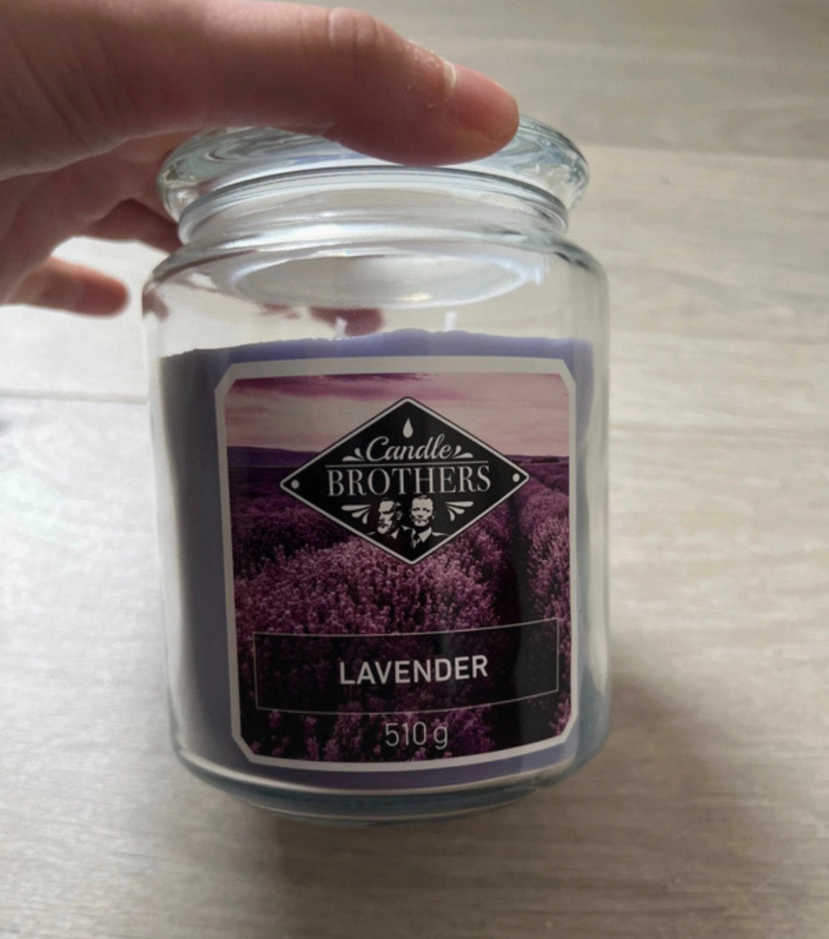 Candle brothers lavender kaars, Overige materialen, Overige kleuren, Nieuw, Ophalen of Verzenden