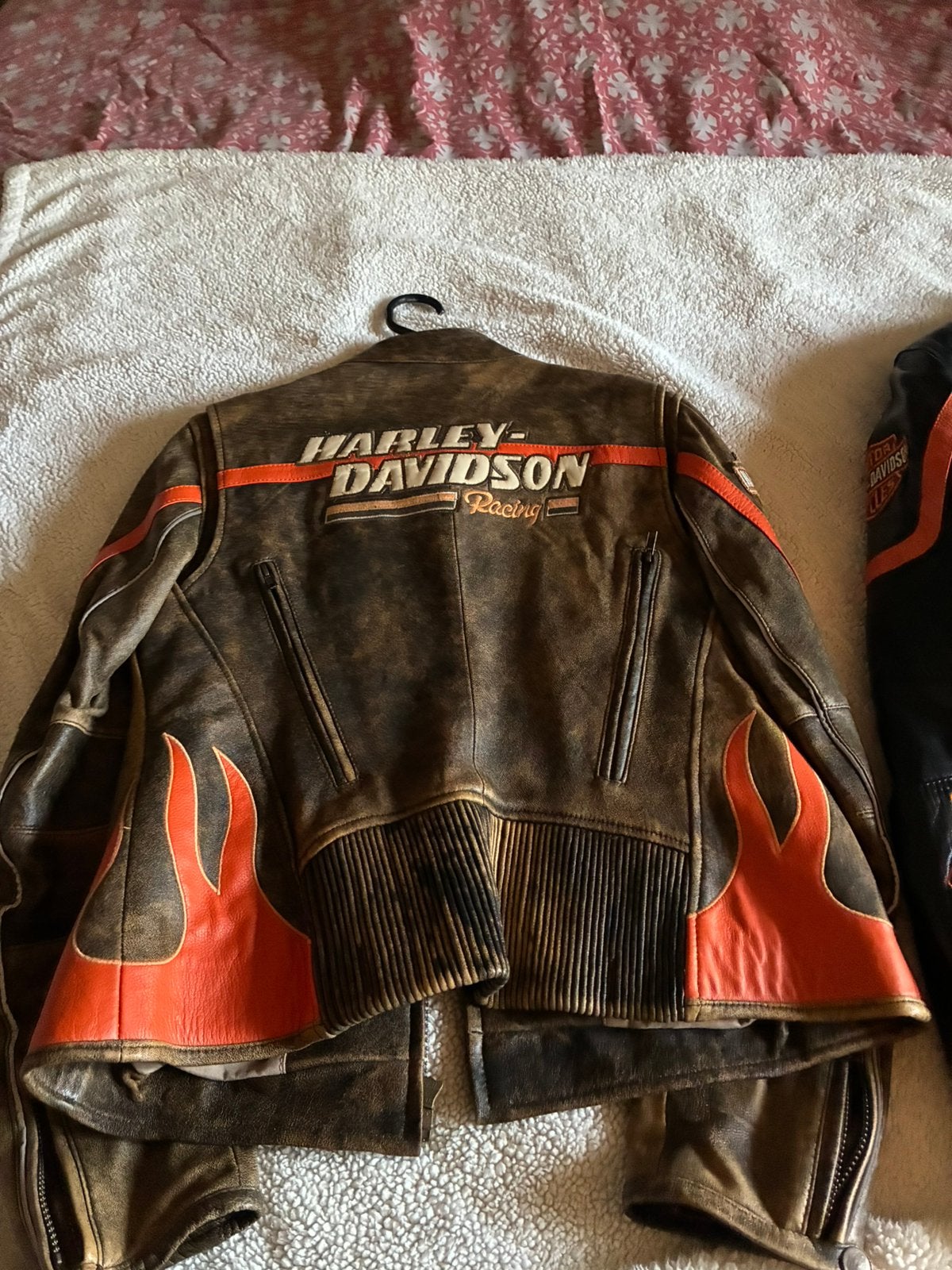 Lederen jas Harley Davidson, Motoren, Ophalen, Tweedehands, Dames, Jas | leer