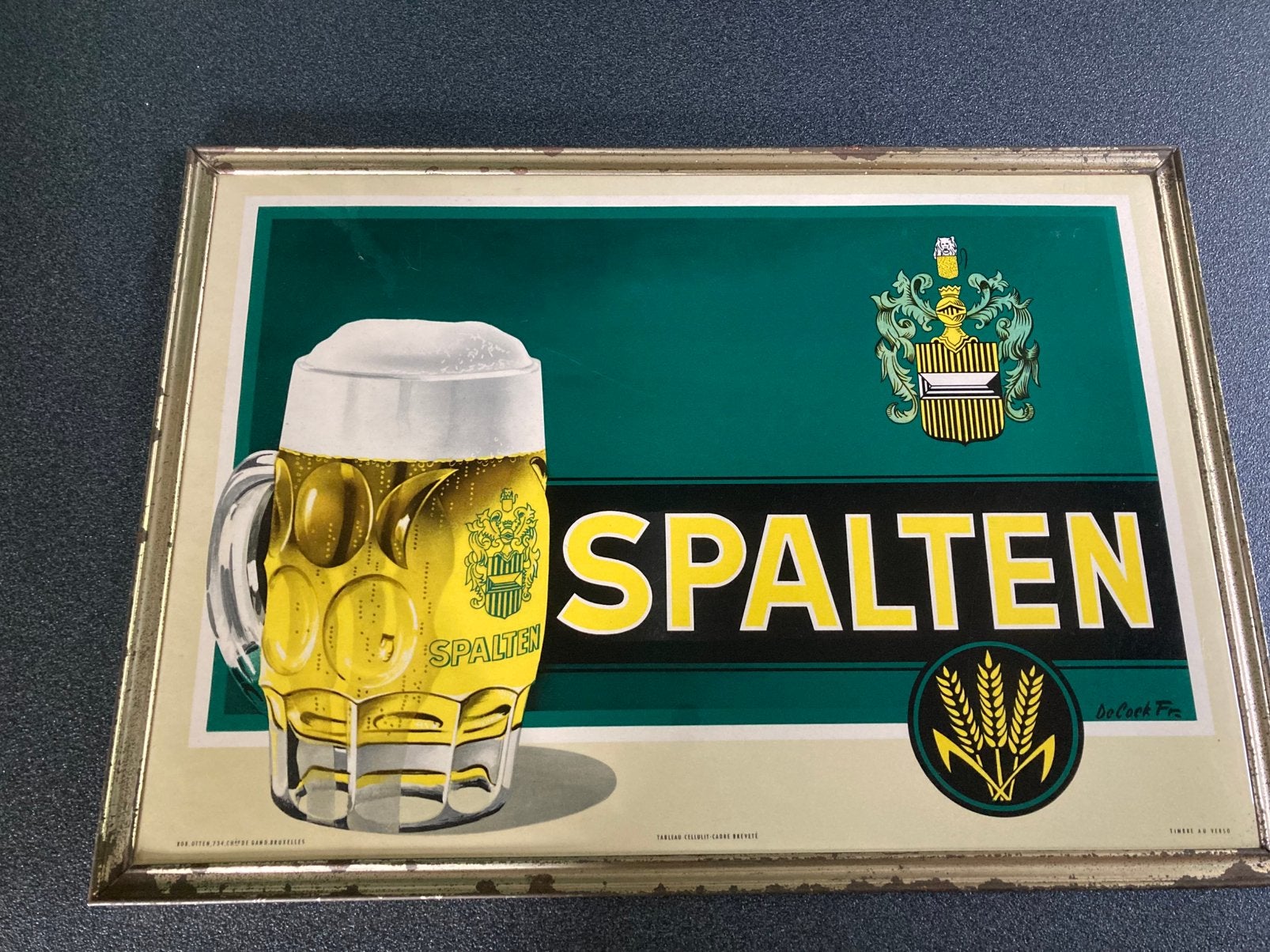 Spalten Artois 1960, Verzamelen, Ophalen of Verzenden, Zo goed als nieuw, Reclamebord