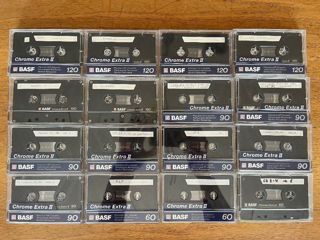 16 BASF cassettes IEC II position High CrO2, Cd's en Dvd's, Cassettebandjes, Ophalen of Verzenden, Gebruikt, 2 t/m 25 bandjes