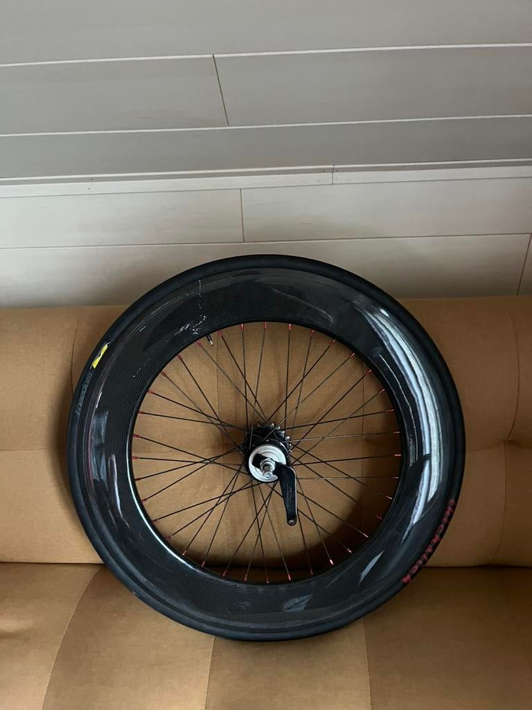 Sturmey archer kickshift hub met carbon velg, Fietsen en Brommers, Ophalen, Zo goed als nieuw, Wiel, Carbon