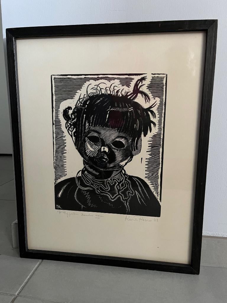 schilderij/pentekening, Antiek en Kunst, Kunst | Schilderijen | Klassiek, Ophalen