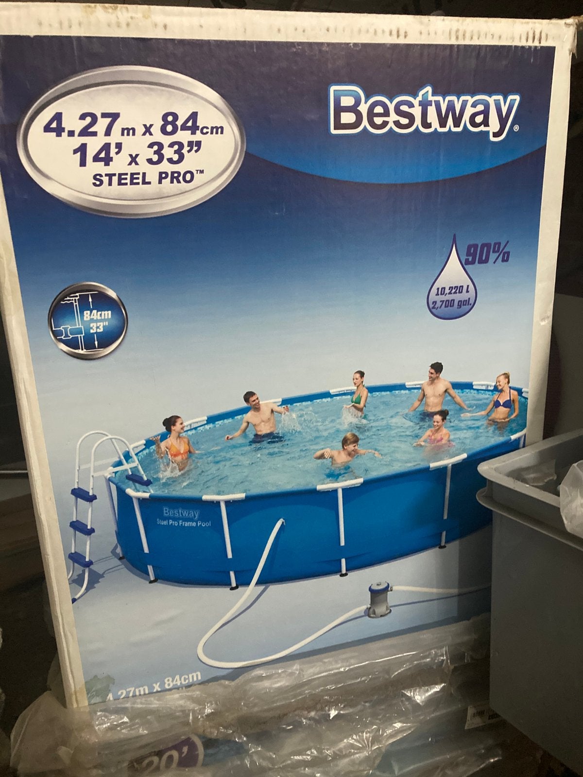 Zwembad bestway, Tuin en Terras, Zwembaden, Ophalen, Gebruikt, 80 tot 120 cm, Rond