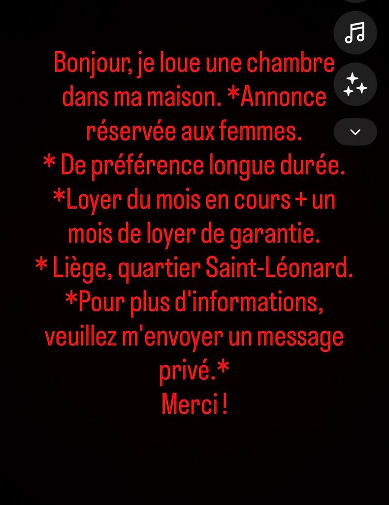 Chambre a louer, Immo