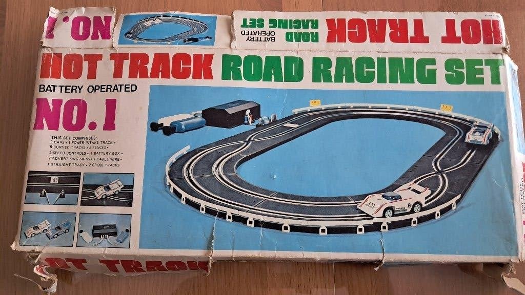 Vintage racebaan voor verlenging ., Enfants & Bébés, Autres marques, Autre propulsion, Enlèvement, À monter soi-même